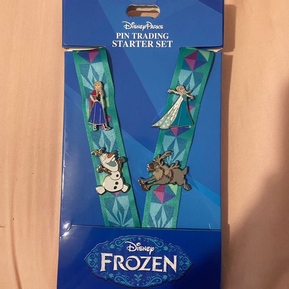 NWT Disney Parks Frozen Pin Trading Starter Set